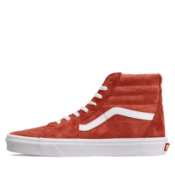 Vans Shoes - VANS Pig Suede Sk8-hi Shoes pig Suede - Burnt Brick/True White 10.5
